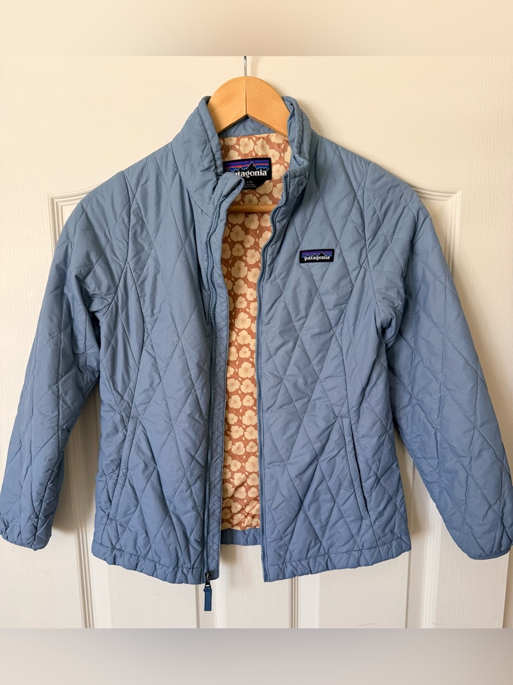 Patagonia Light Blue Quilted Kids Jacket